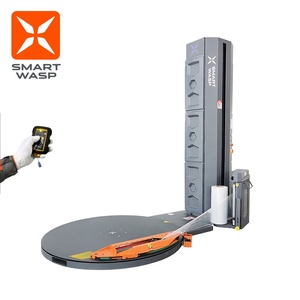 Fully Auto Remote Control System Weighing Optional Smart Wasp Pallet Wrapper Pallet Stretch Wrapping Machine