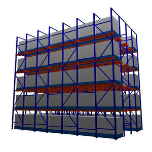 Heavy Duty Drive-In Pallet Racking Steel Storage Rack System High Density Warehouse Rack for Forklift Lane