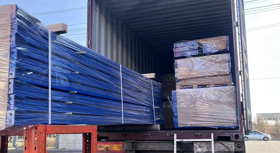 Quality inspection of finished cantilever pipe storage rack components
