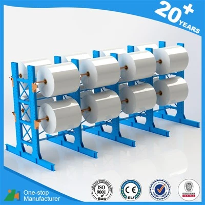 Cantilever rack equipped with pipe stoppers and safety pins