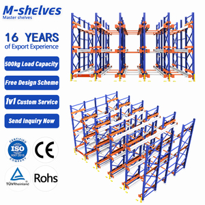 Automated 2 Way 4 Way Radio Shuttle Rack System Storage Warehouse Steel Shelf Heavy Duty Pallet Racking System For Cold Room