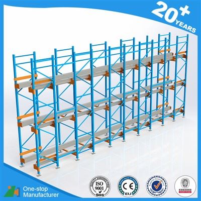 Forklift loaded semi drawer mold rack