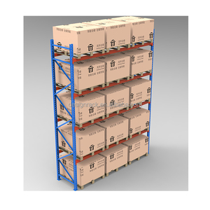 Heavy Duty Industrial VNA Factori Steel Pallet Rack Selective Double Deep Forklift 2 Ton