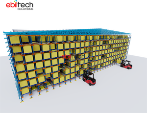EBILTECH Two Way Shuttle Clad Racking