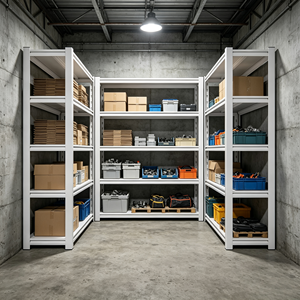 Light Duty Boltless Steel Storage Shelving Unit, Anti-Corrosion Adjustable Industrial Metal Rack
