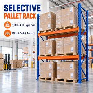 Heavy Duty Selective Pallet Rack Industrial Warehouse Storage