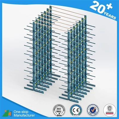 Heavy duty pipe and bar post container rack